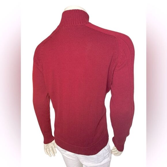Oscar de la Renta Men’s Mock Neck Pullover Sweater w/ Zip Closure XL Like New - Picture 5 of 6